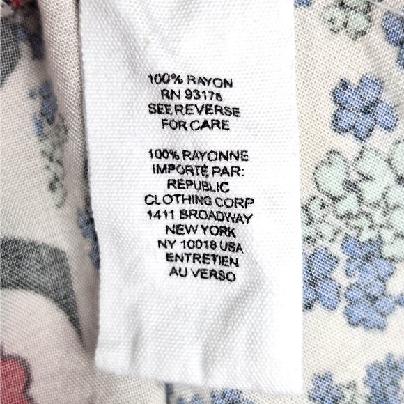 For The Republic Top Womens 2X Boho Patchwork Floral Festival Hippie Maximalist - Picture 5 of 6